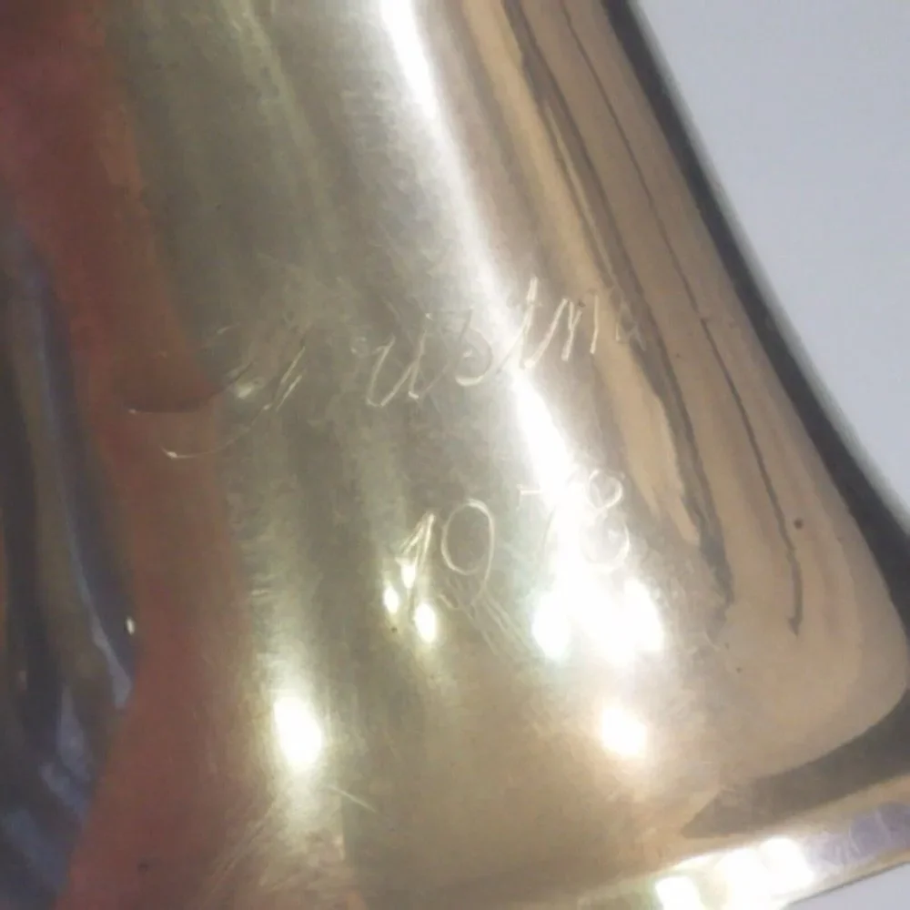Vintage 1978 Christmas Bell Ornament Raimond Silver Plate Butler Dinner Bell